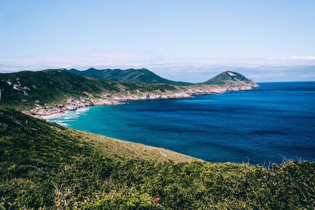 Vista aérea de la costa